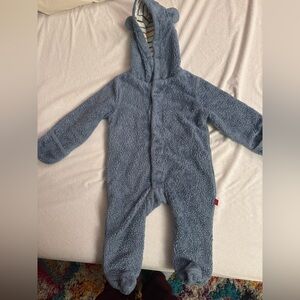 MAGNETIC ME navy Cloud Minky Fleece pram